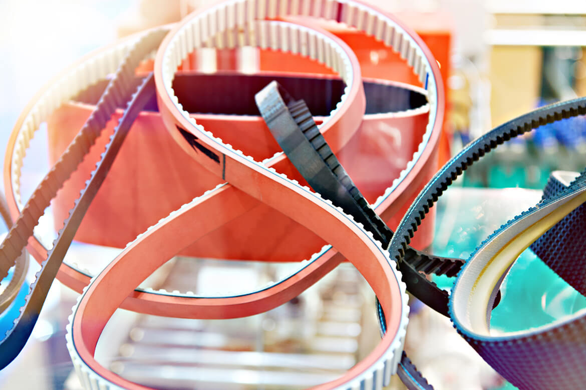 Custom production of Nylon fibre fabrics for transmission belts